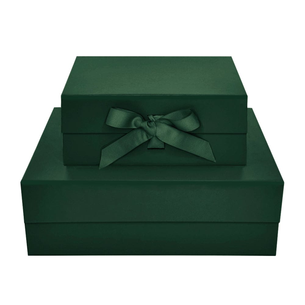 Sample  - Forest Green A5 Deep Magnetic Gift Boxes With Changeable Ribbon