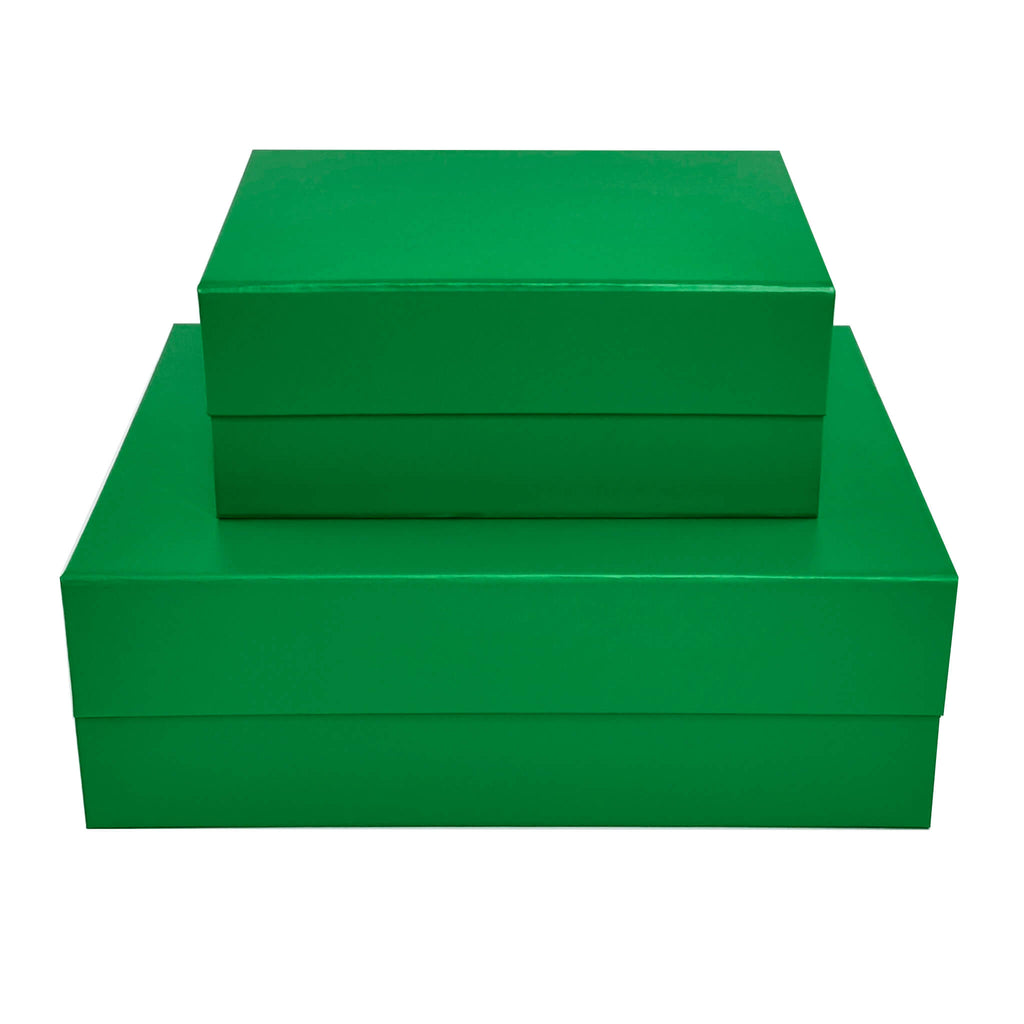 vibrant green magnetic closure gift boxes 