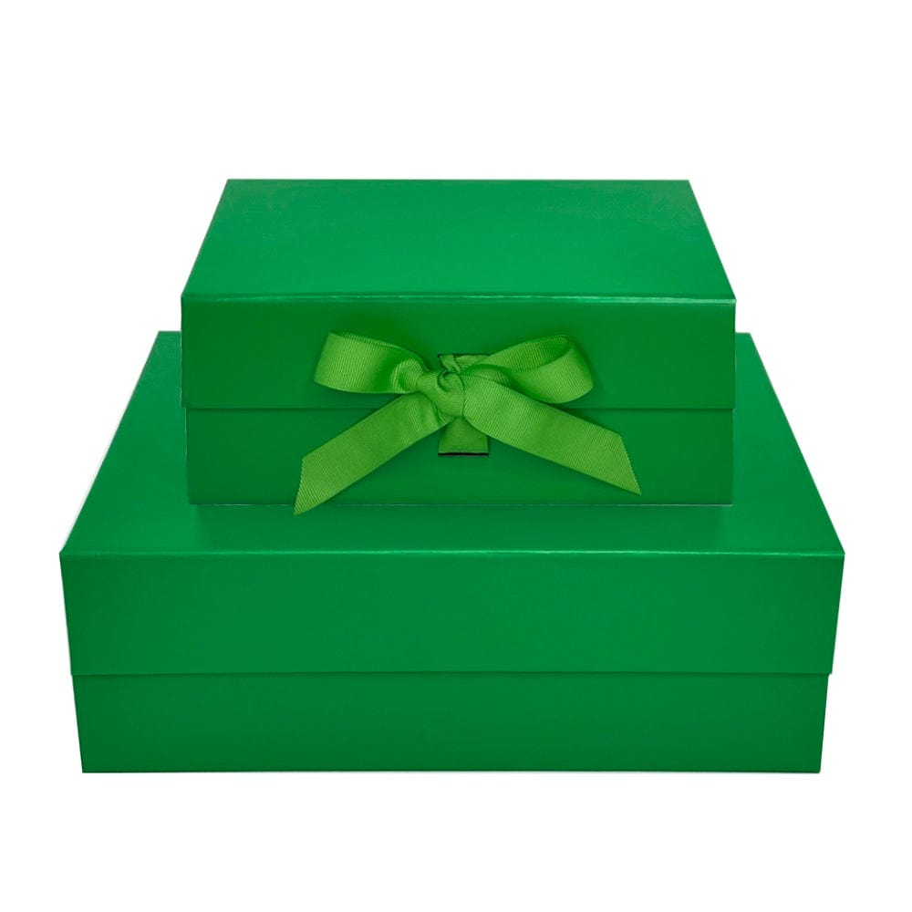 Green A4 Deep Gift Boxes with Changeable Ribbon – Gift Box