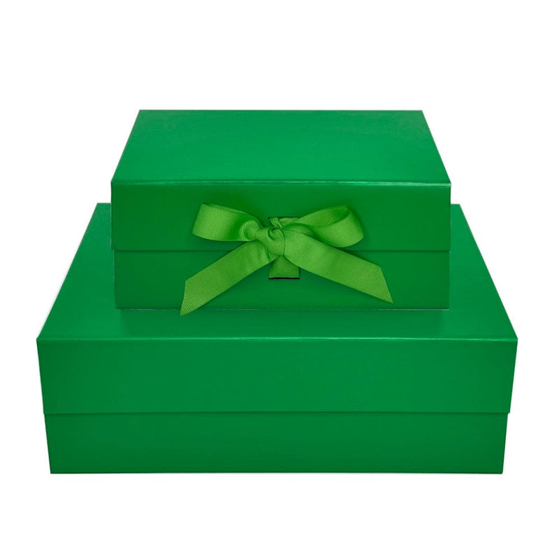 Sample - Green A4 Deep Magnetic Gift Box With Changeable Ribbon