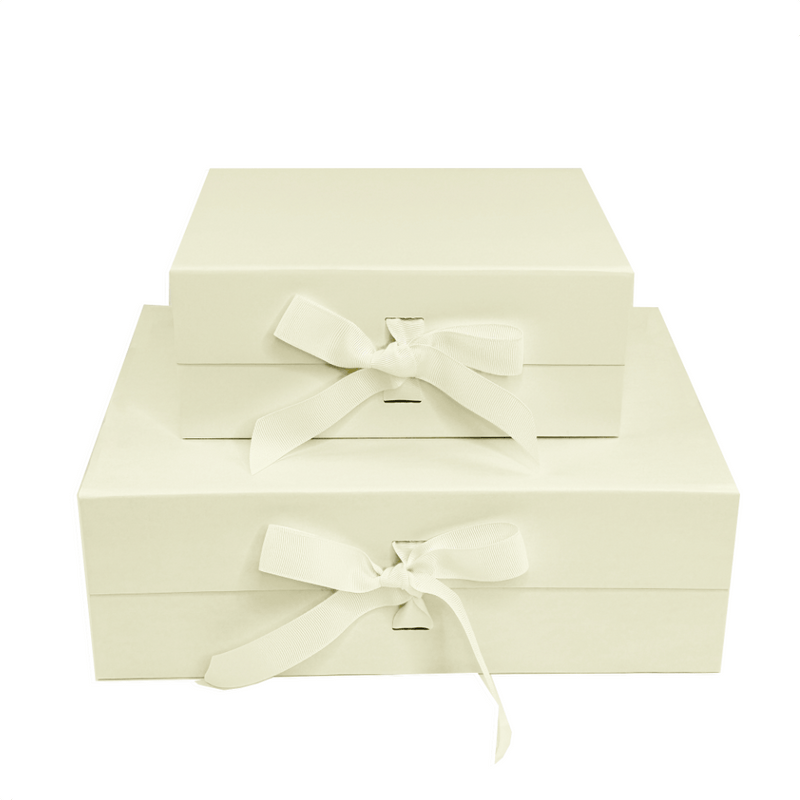 Ivory Large Square Magnetic Gift Boxes – Gift Box Market
