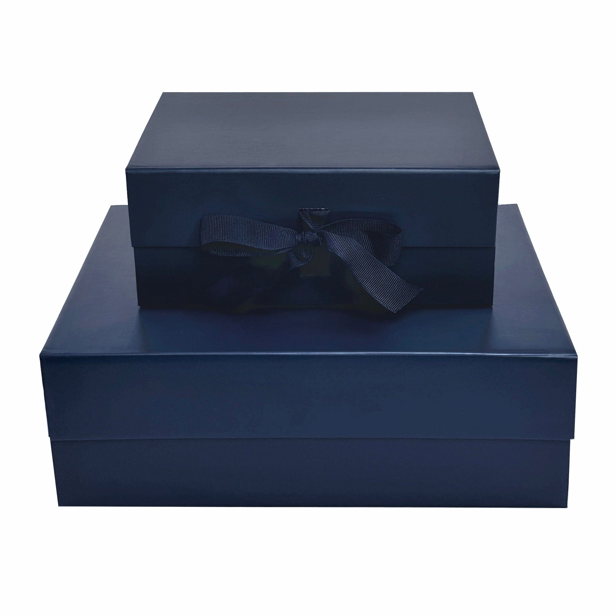 Medium Square Navy Blue Magnetic Closure Gift Boxes – Gift Box Market