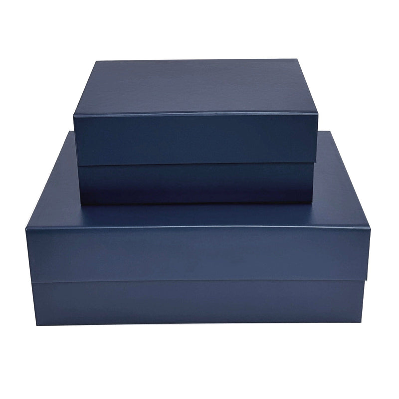 Sample  - Navy Blue Medium Square Magnetic Gift Box