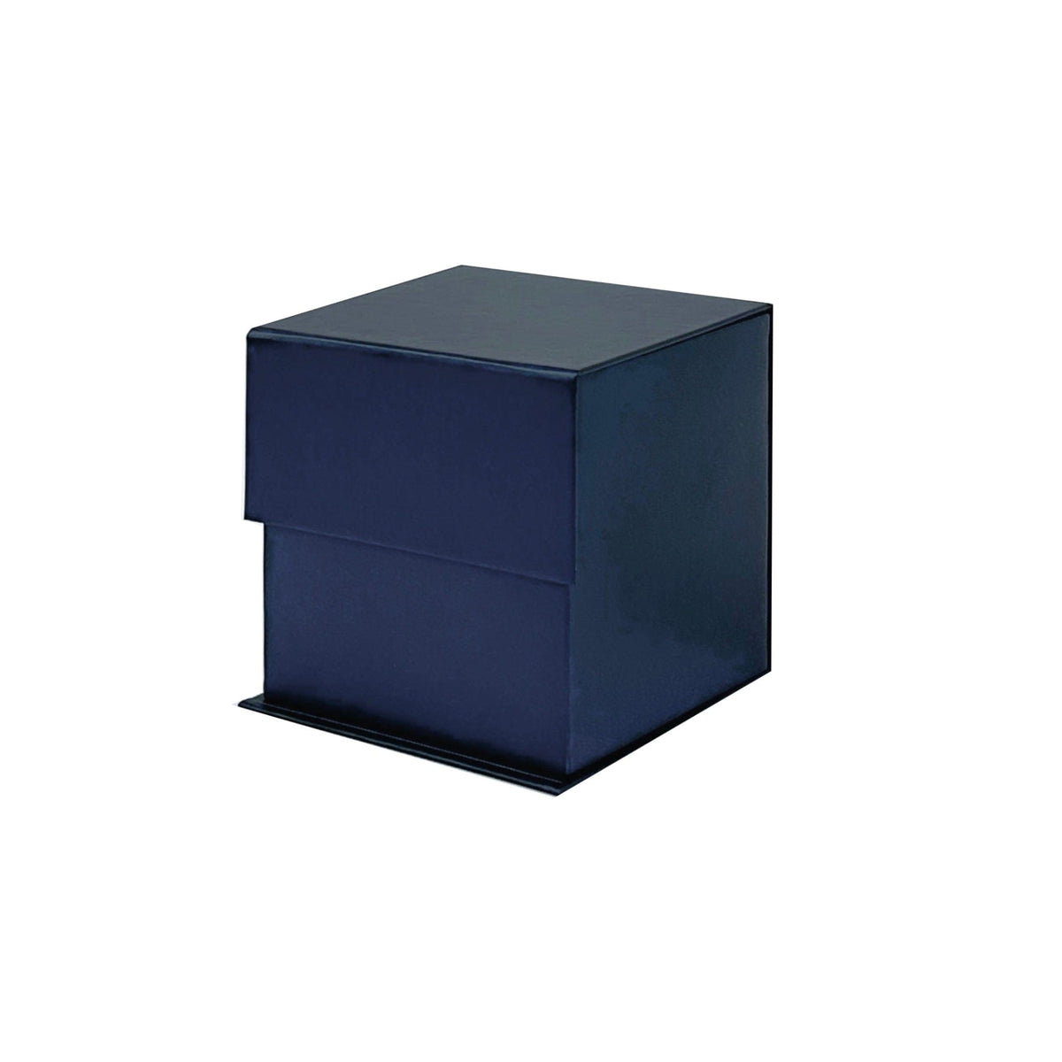 Sample - Small Cube Navy Blue Magnetic Gift Box