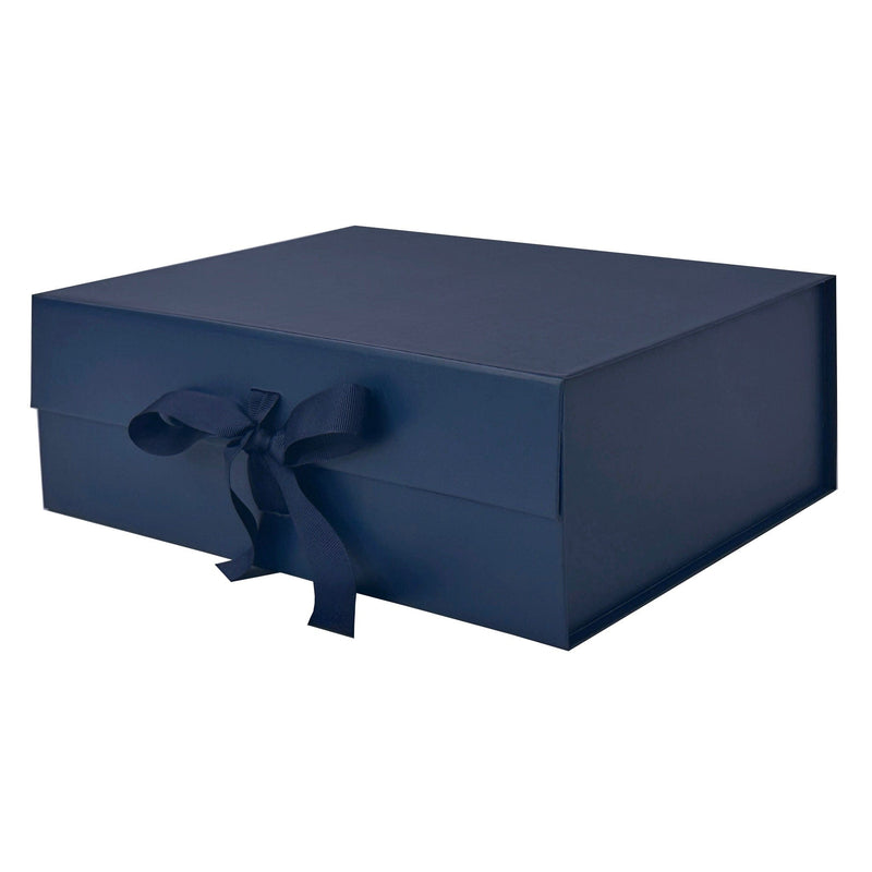 Sample  - Navy Blue A4 Deep Magnetic Gift Box With Changeable Ribbon