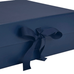 Sample  - A4 Deep Navy Blue Magnetic Gift Box With Changeable Ribbon