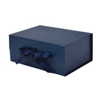 Navy Blue A5 Deep Magnetic Gift Boxes With Changeable Ribbon