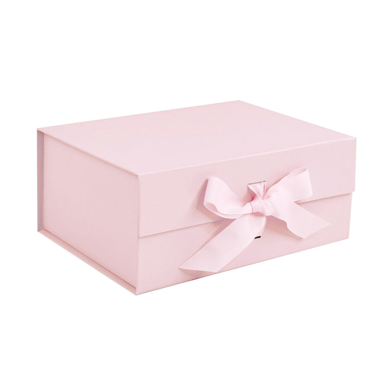 Powder Pink A5 Magnetic Gift Boxes With Changeable Ribbon