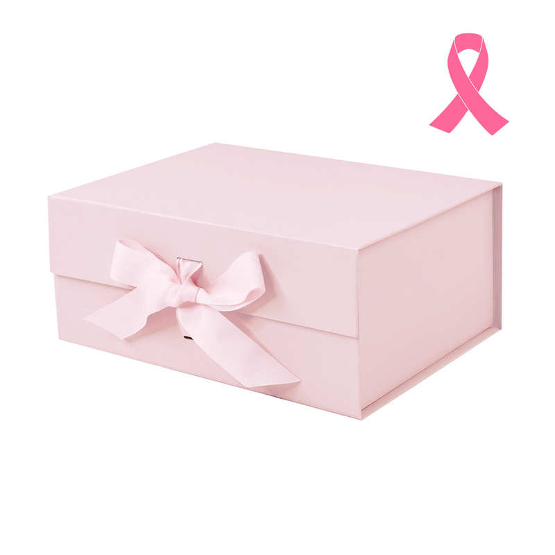 Powder Pink A5 Magnetic Gift Boxes With Changeable Ribbon