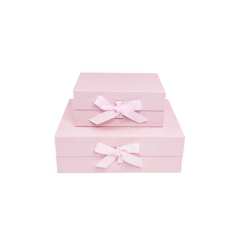 soft pink magnetic closure luxury gift boxes 