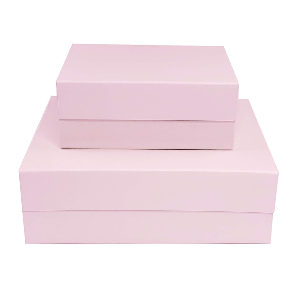 light pink magnetic gift boxes medium and large 