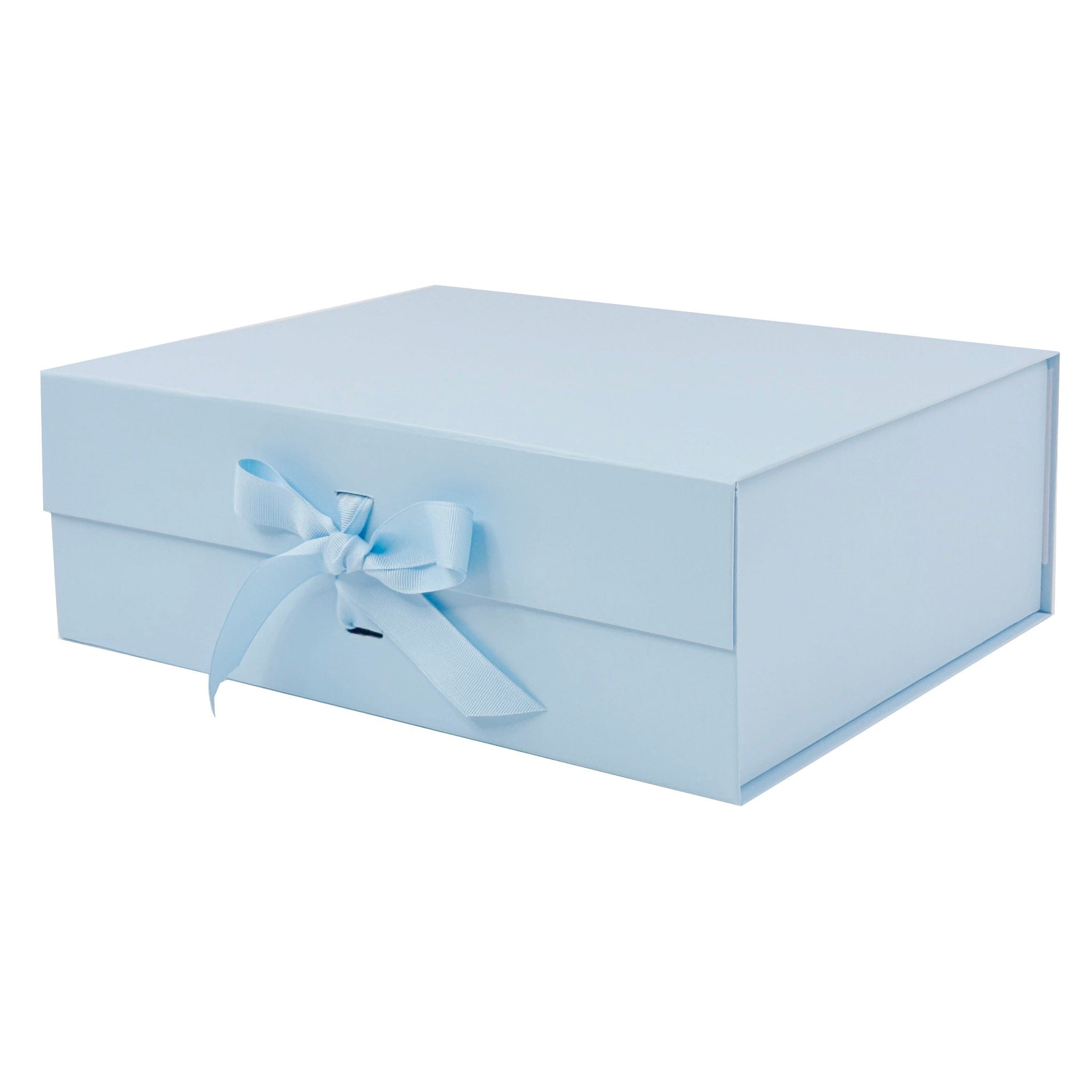 Powder Blue A4 Deep Gift Boxes- Changeable Ribbon – Gift Box Market