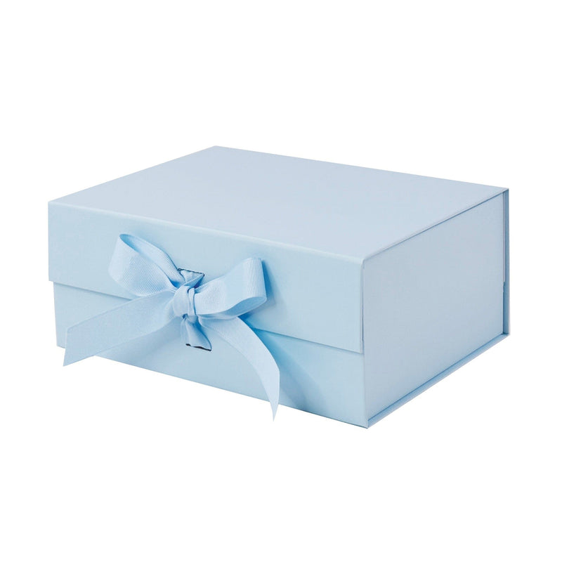 Powder Blue A5 Magnetic Gift Boxes With Changeable Ribbon