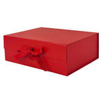 Red A4 Deep Magnetic Gift Boxes With Changeable Ribbon