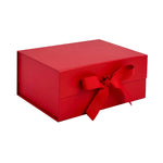 Red A5 Deep Magnetic Gift Boxes With Changeable Ribbon
