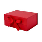 Red A5 Deep Magnetic Gift Boxes With Changeable Ribbon
