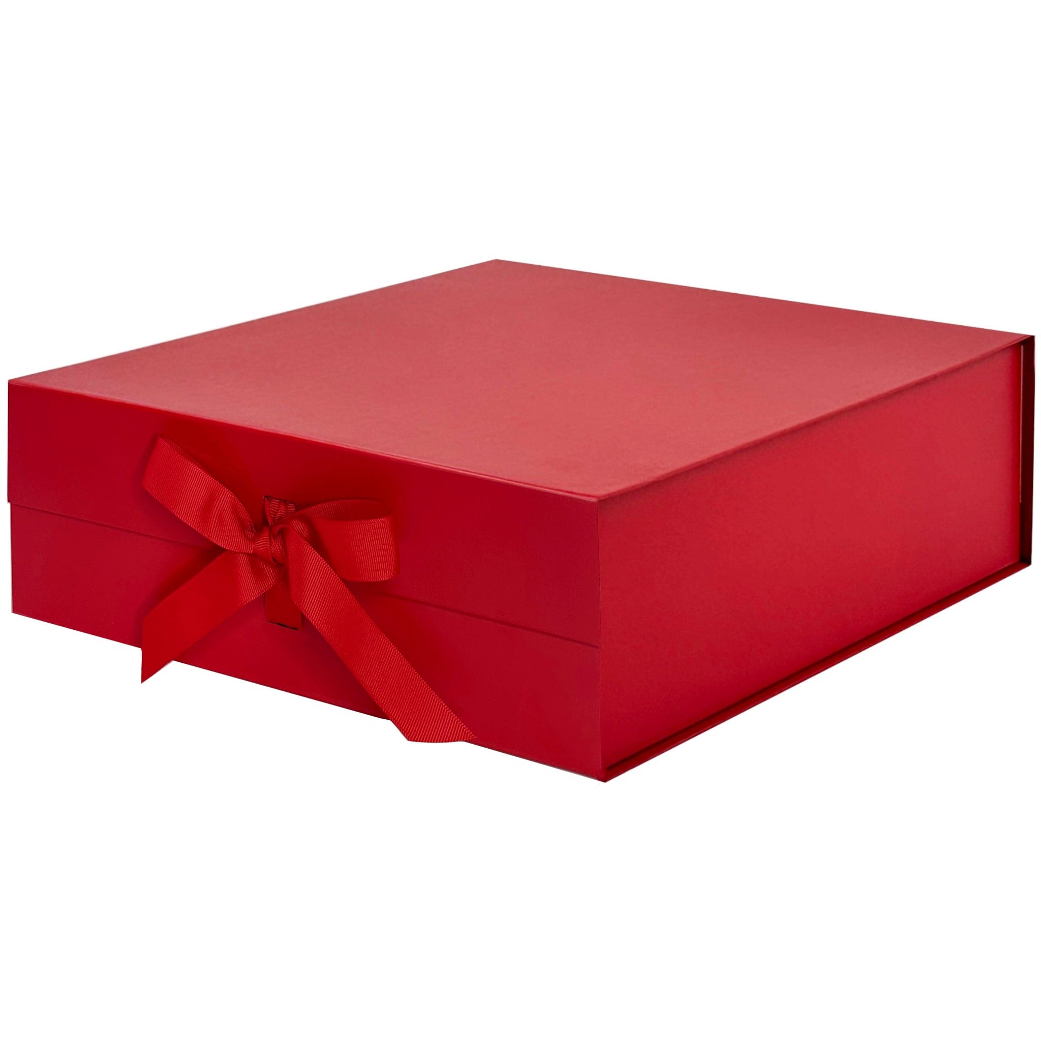 Sample - Red Large Square Gift Box with Changeable Ribbon – Gift Box Market