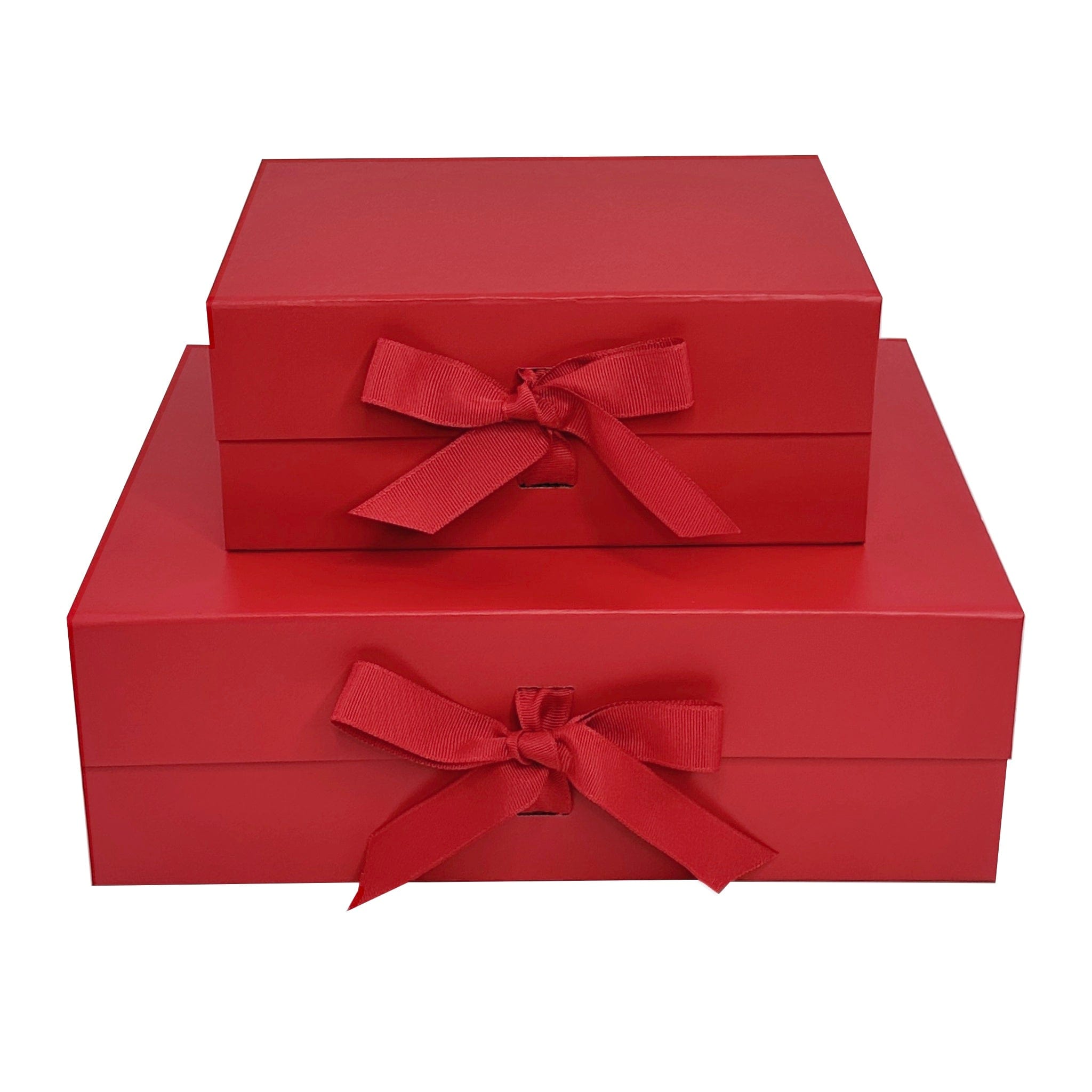 Red Gift Box Sample Red A4 Deep Gift Boxes with Changeable Ribbon – Gift Box Market