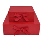 Sample  - Red A5 Deep Magnetic Gift Box With Changeable Ribbon