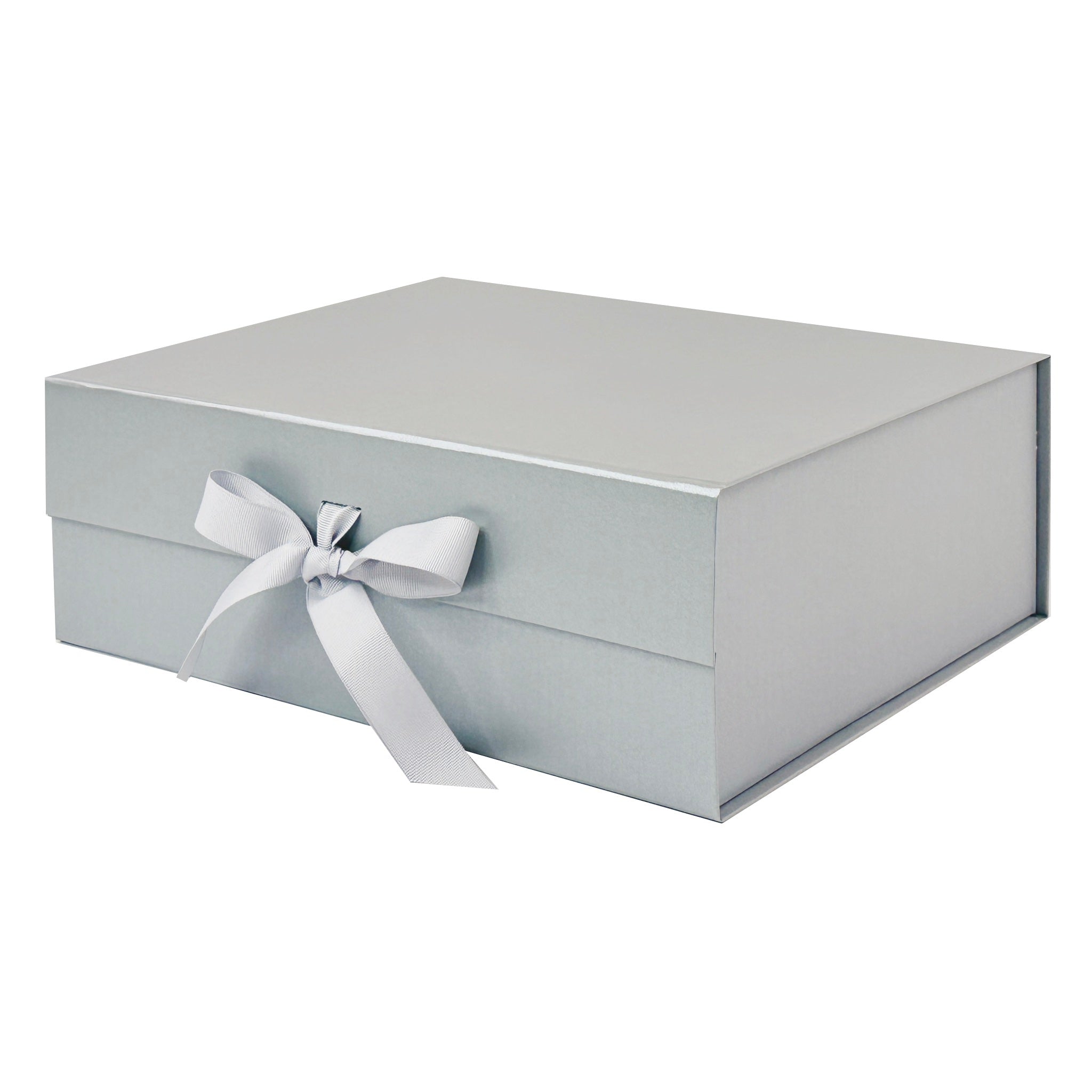 Pearl Silver A4 Deep Gift Boxes - Changeable Ribbon – Gift Box Market