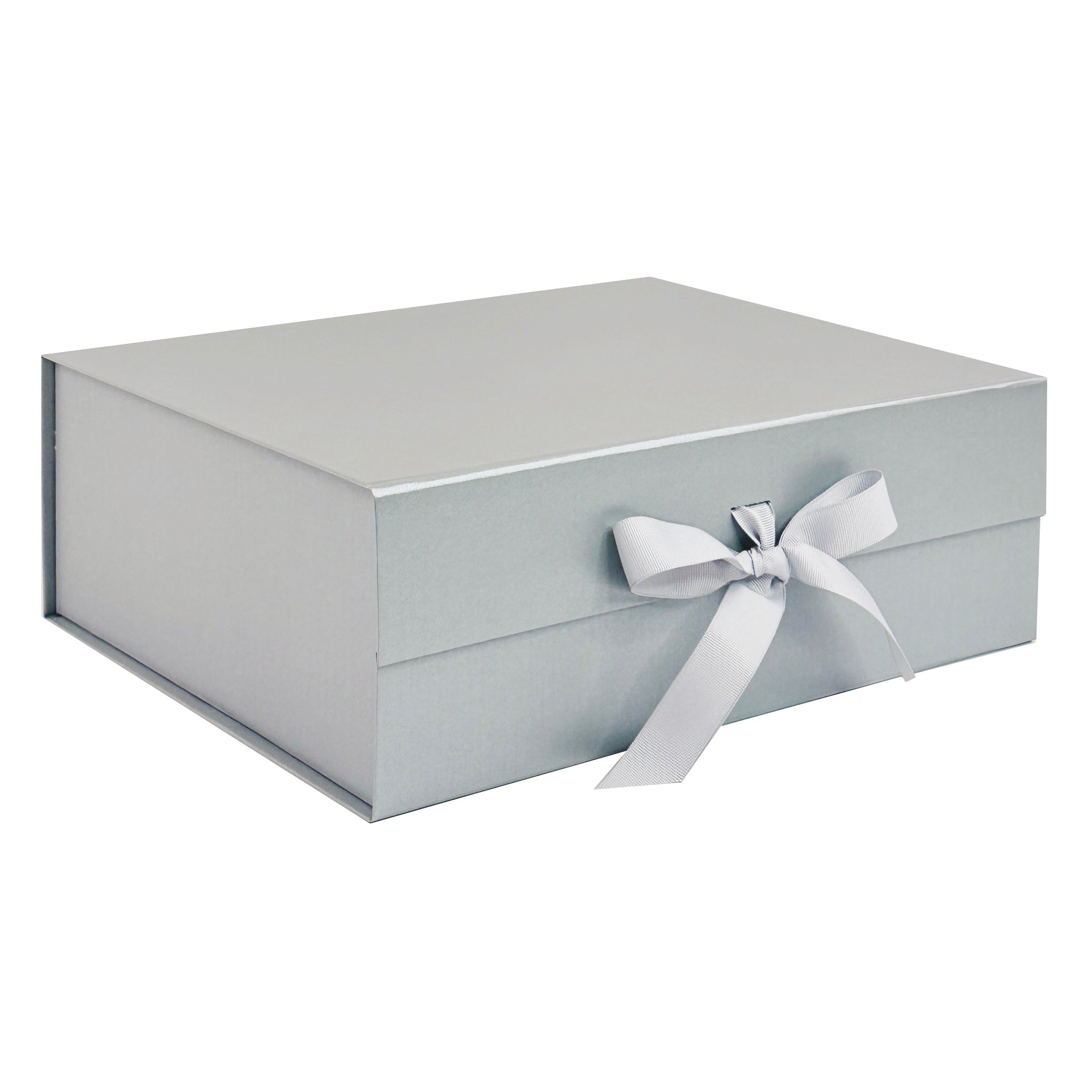 Sample - Pearl Silver A4 Deep Gift Box with Changeable Ribbon 