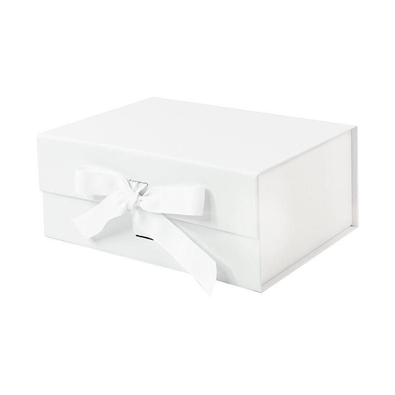 Sample  - White A5 Deep Magnetic Gift Box With  Changeable Ribbon