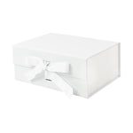White A5 Deep Magnetic Gift Boxes with Changeable Ribbon