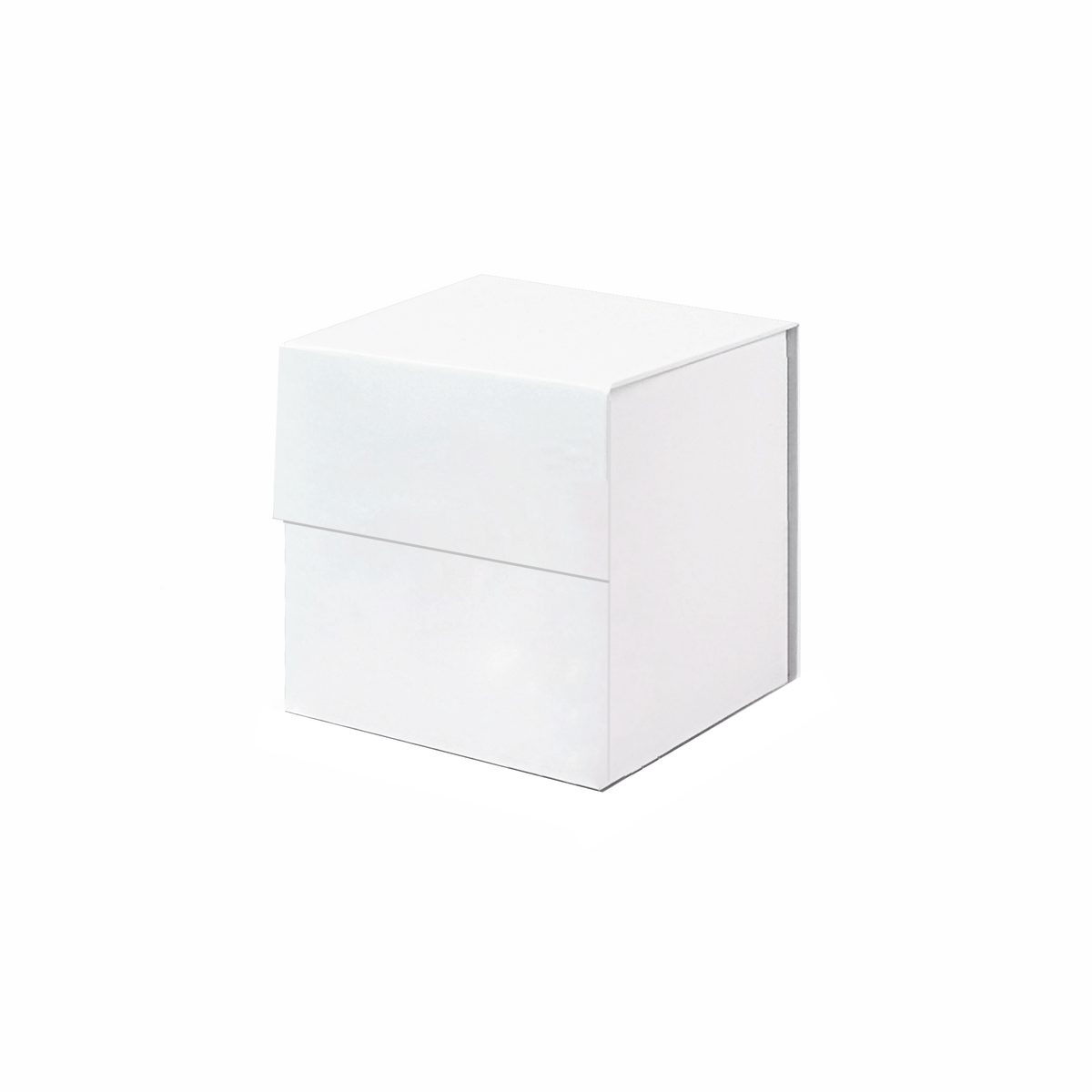 Sample - White Small Cube Magnetic Gift Box