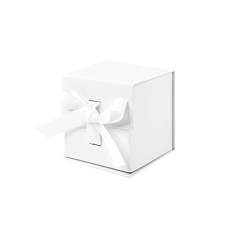 Black Small Cube Gift Boxes with changeable ribbon