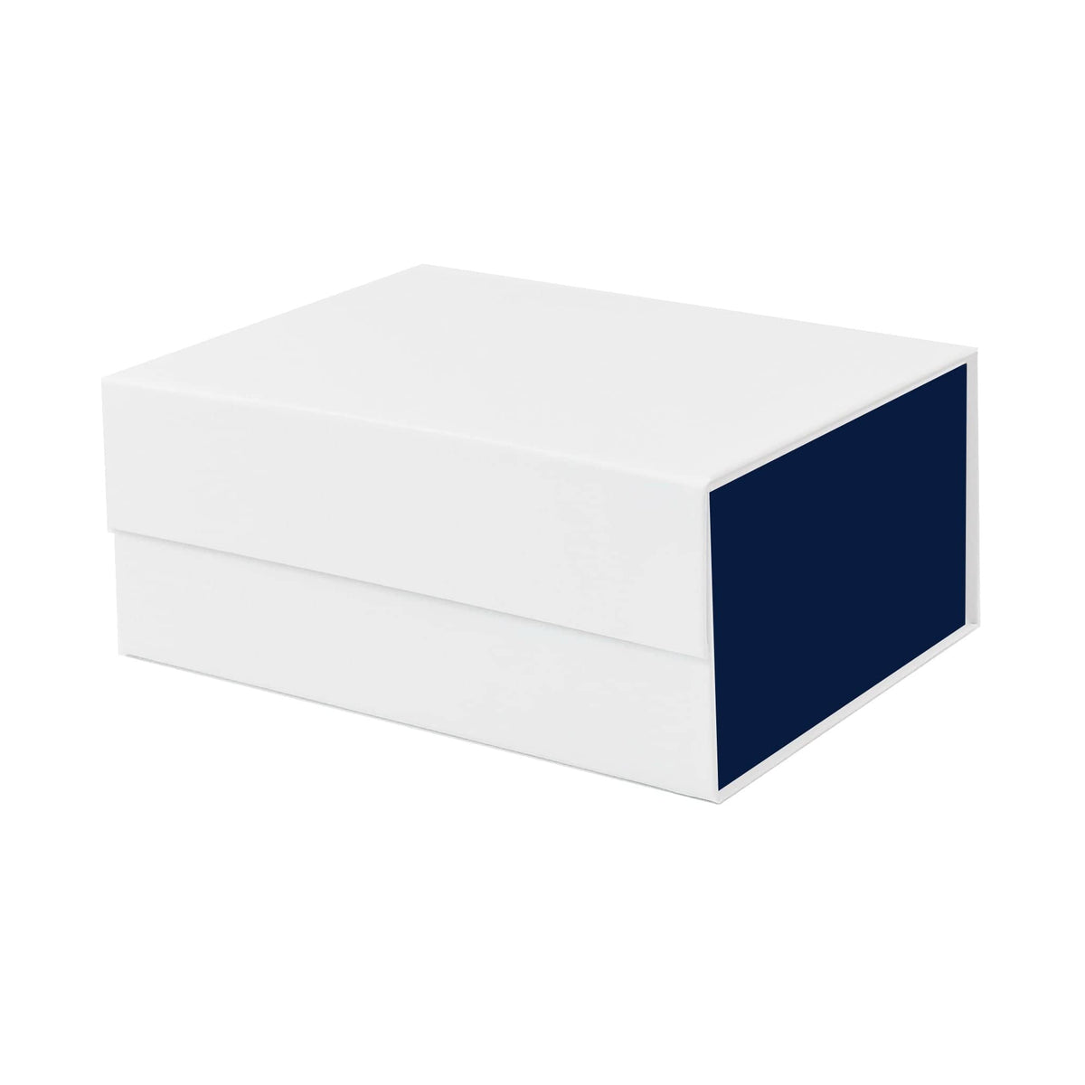 White and Navy A5 Deep Magnetic Gift Boxes