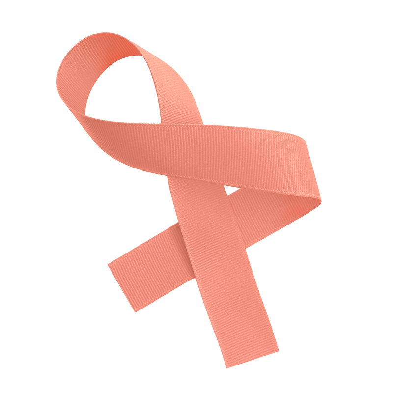 Coral Ice Grosgrain Ribbon