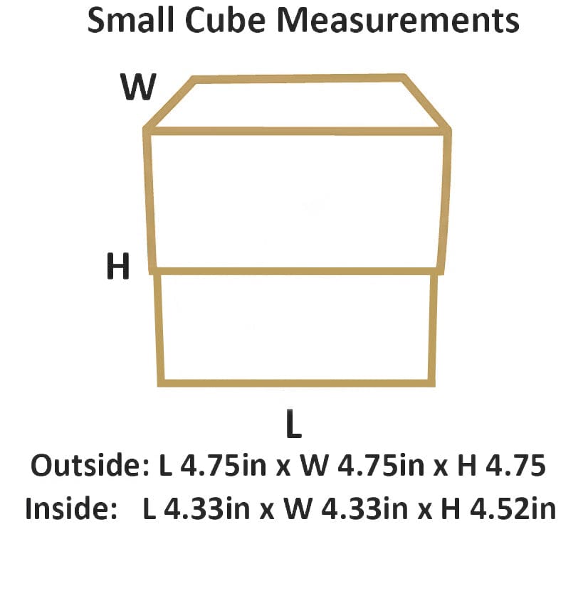 Natural Kraft Small Cube Magnetic Gift Boxes