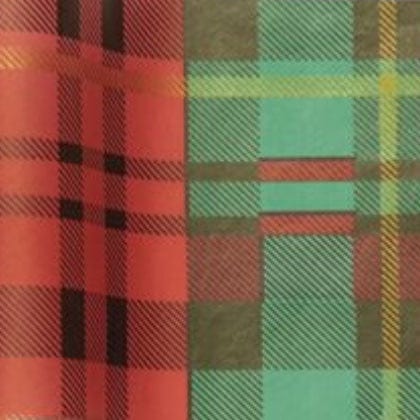 Red and Green Tartan Tissue Paper