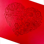 Sample  - Red A5 Deep Magnetic Gift Box With Changeable Ribbon