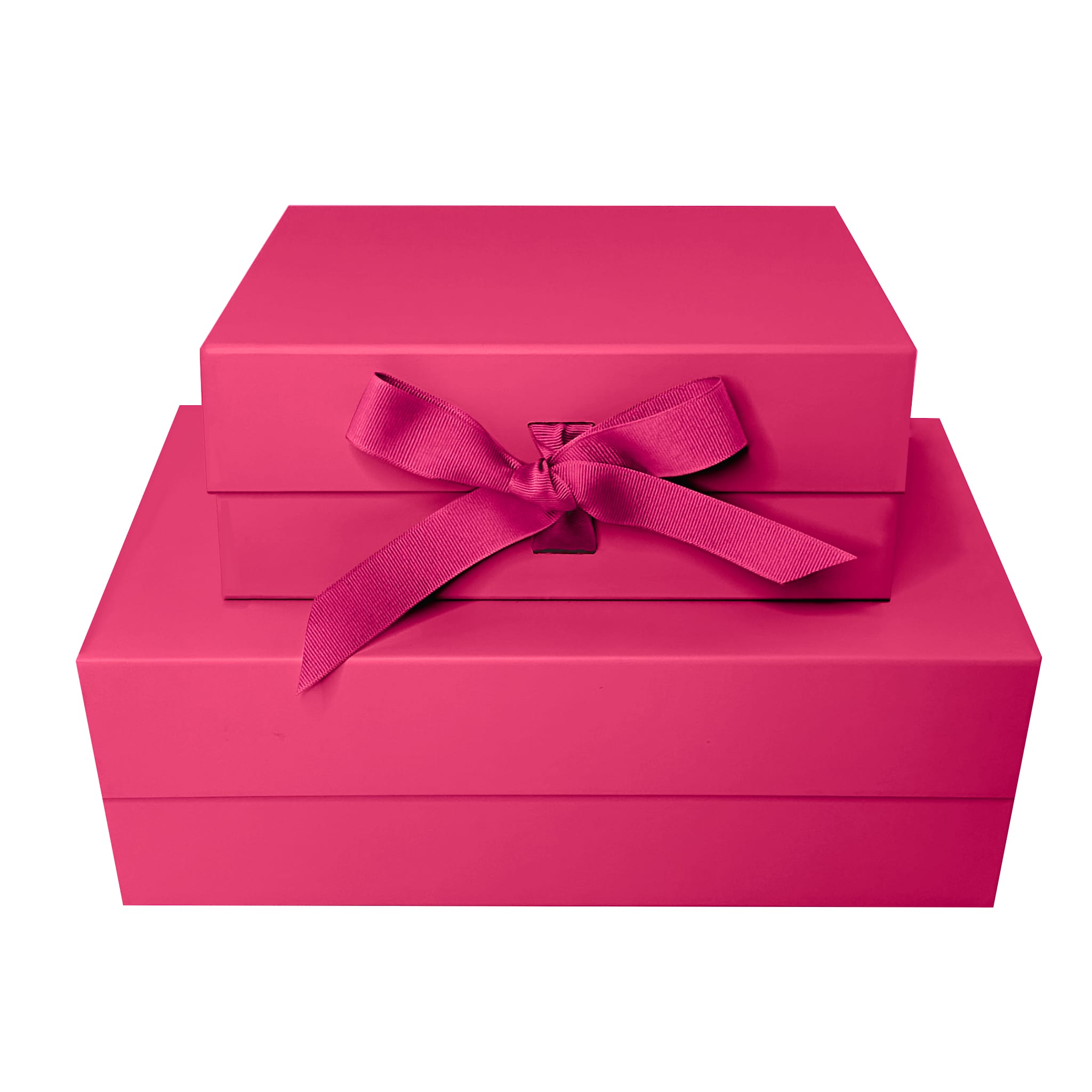 Magenta Pink magnetic closure gift box detail