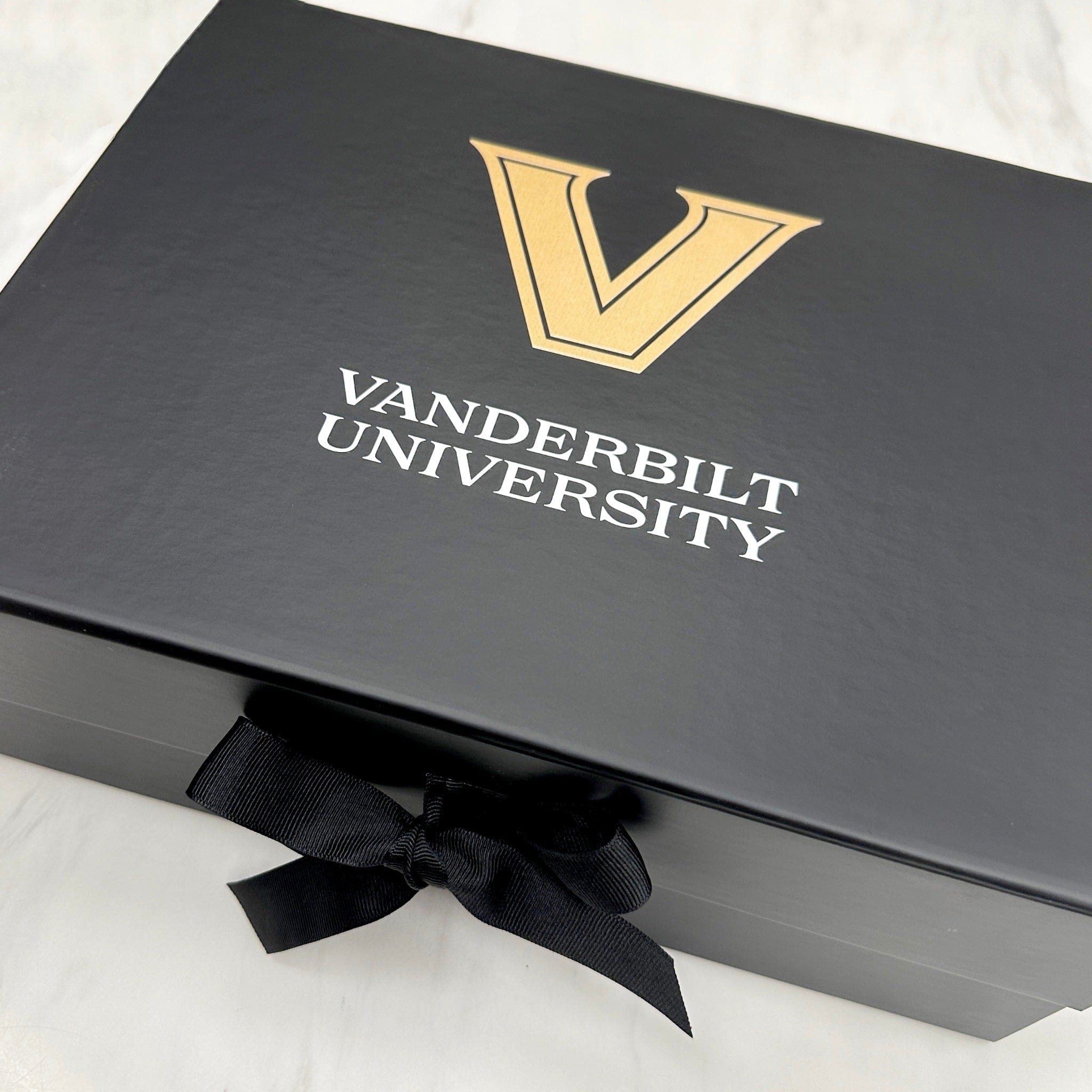 Sample - Black Large Square Gift Box with Changeable Ribbon