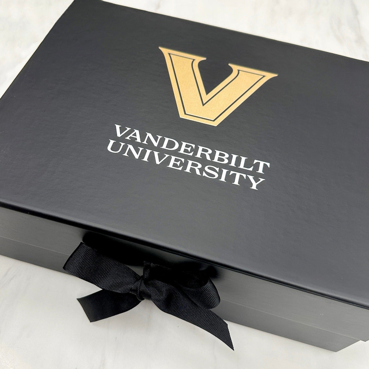 Sample  - Black Medium Rectangle Magnetic Gift Box With Changeable Ribbon