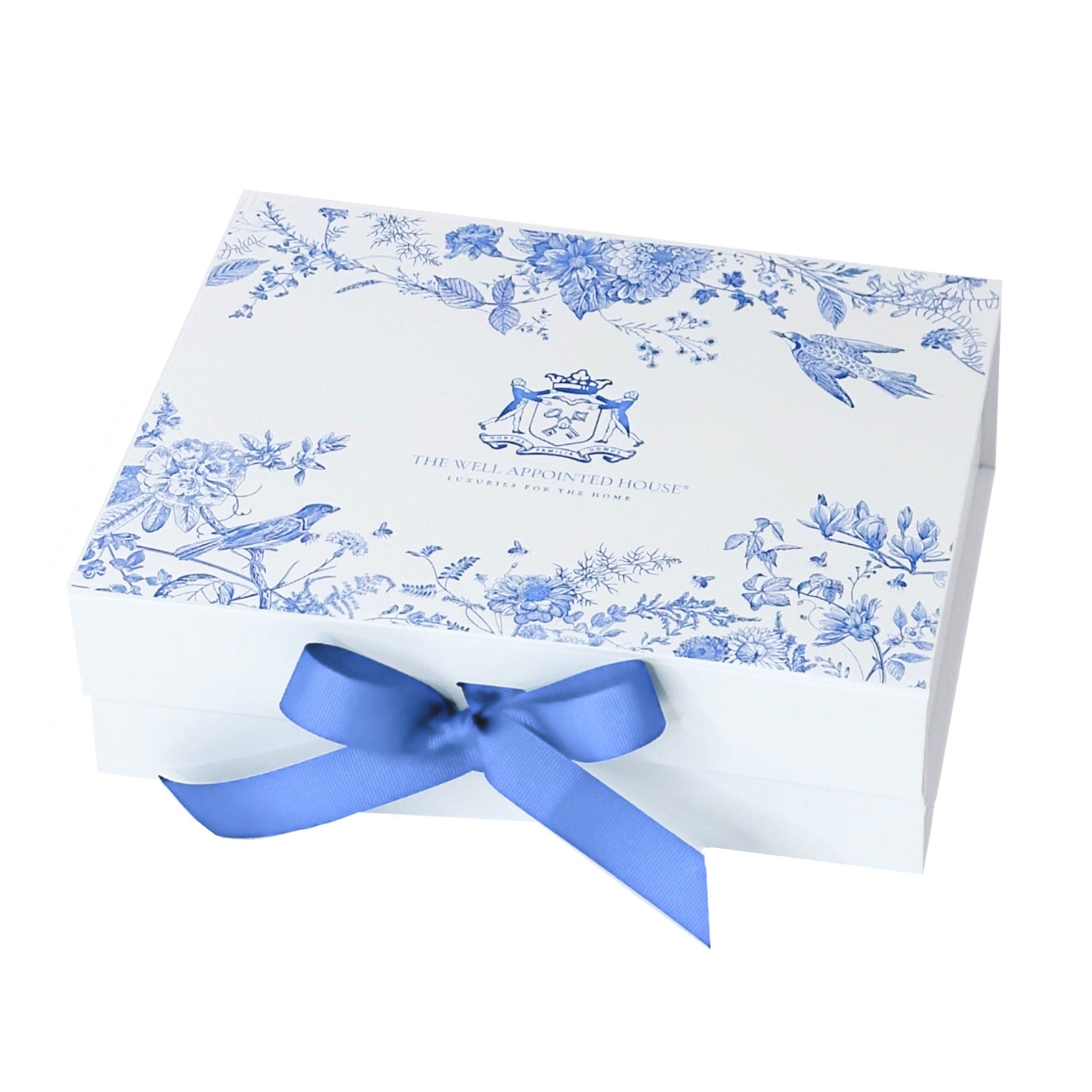 Sample - White Medium Rectangle Magnetic Gift Box with Ribbon