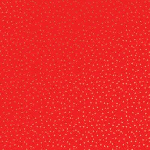 Gold Red Hearts Tissue Paper