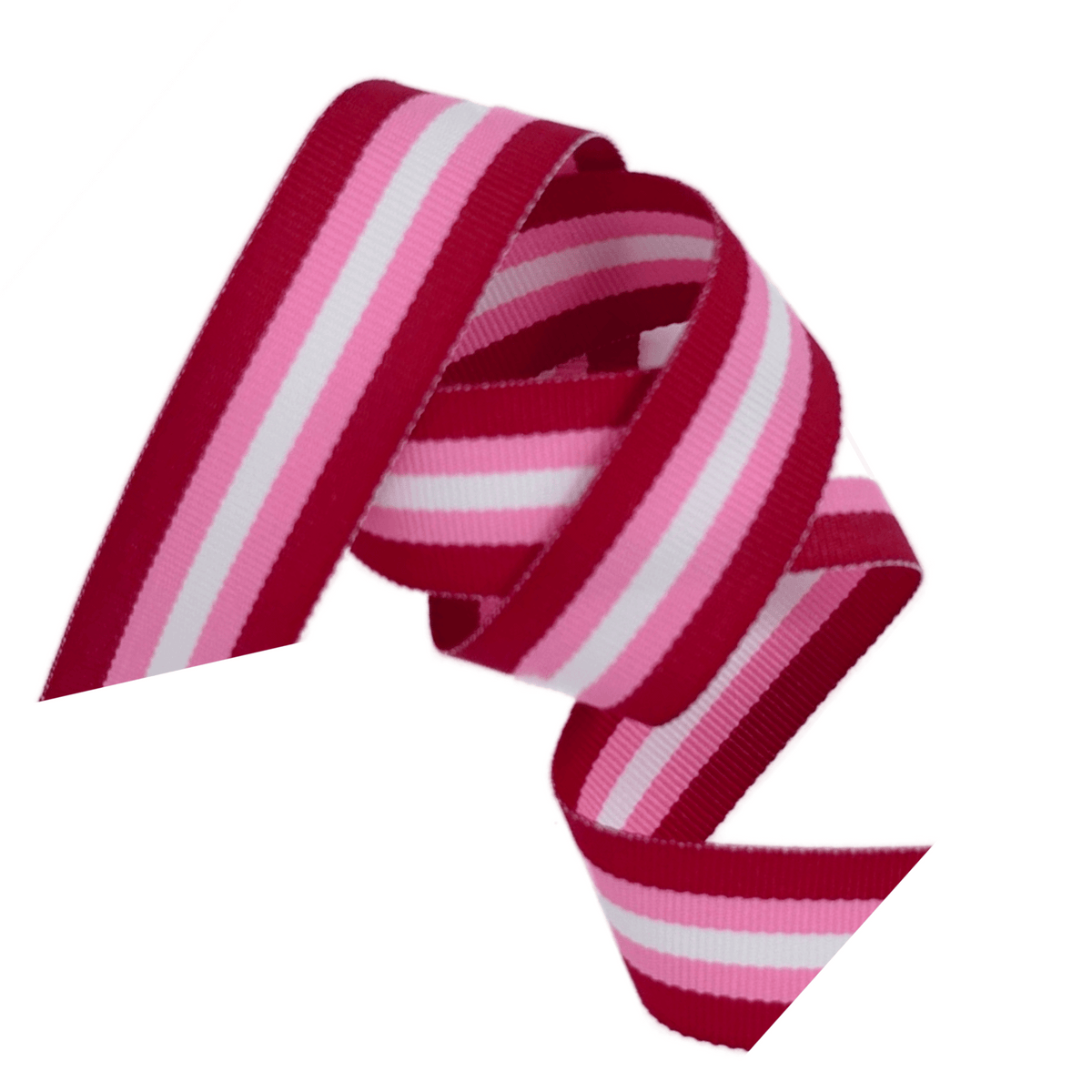 Think Pink Stripe Grosgrain Ribbon