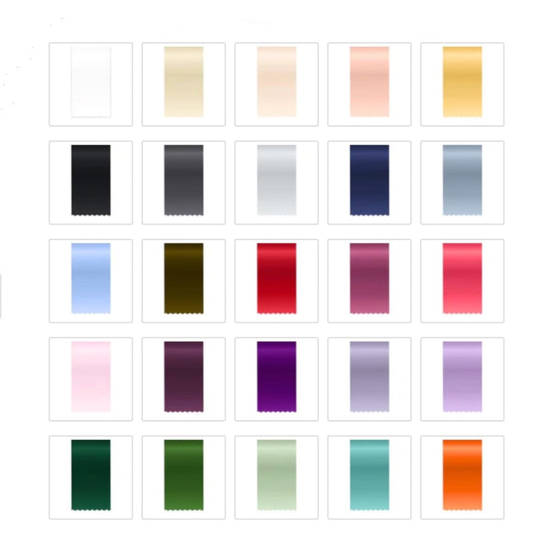 Step 1: choosing a double-face satin ribbon color