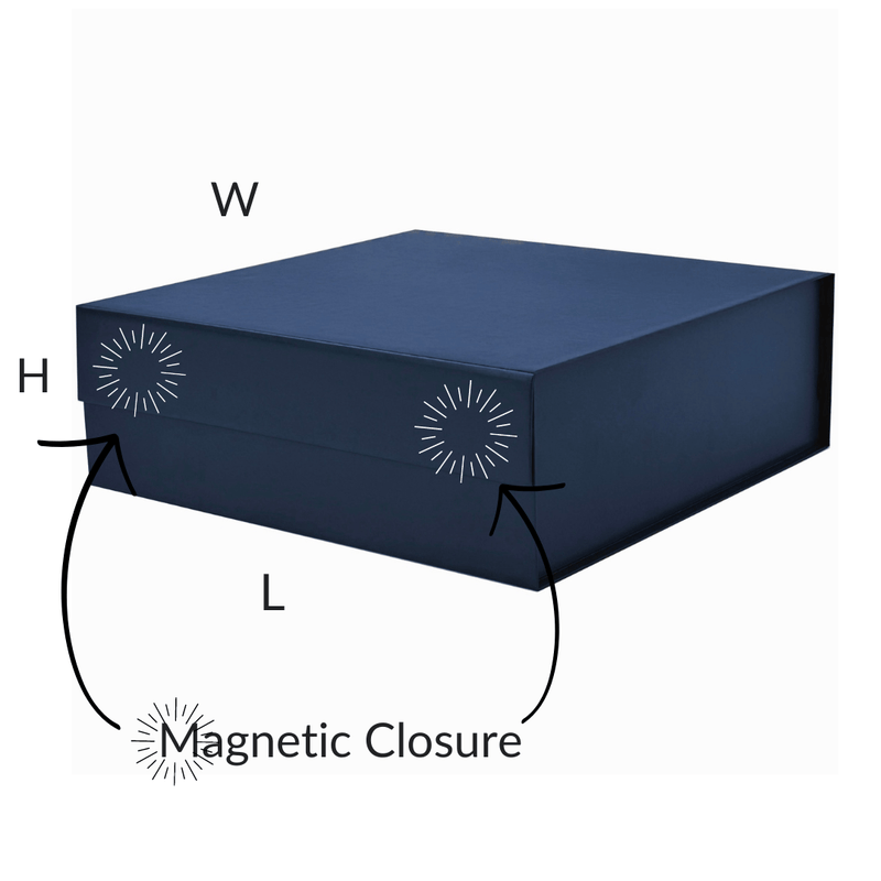 Navy Blue Large Square Magnetic Gift Boxes