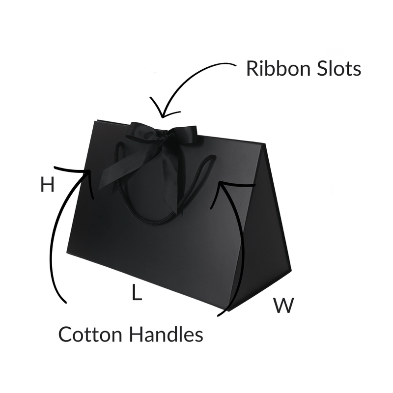 black triangle booster box Black Triangle Gift Boxes With Changeable Ribbon – Gift Box Market