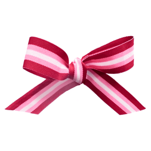 Think Pink Stripe Grosgrain Ribbon