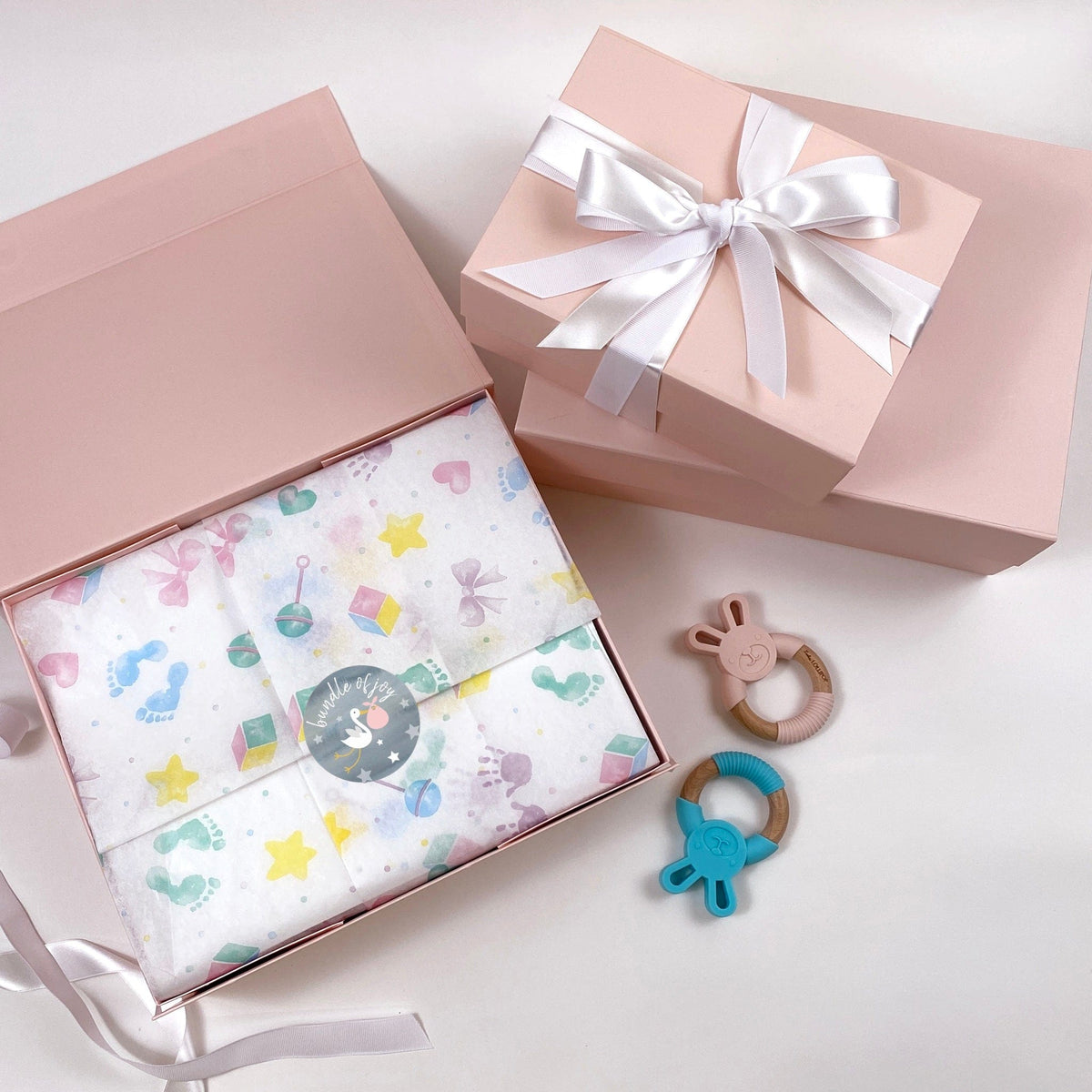 Sample  - Powder Pink A4 Deep Magnetic Gift Box