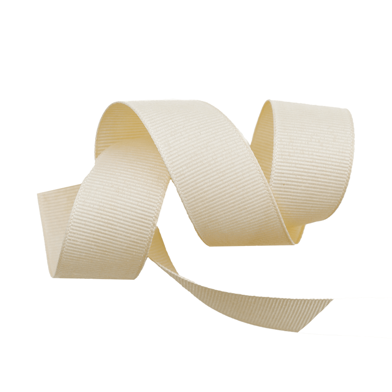 Ivory Grosgrain Ribbon