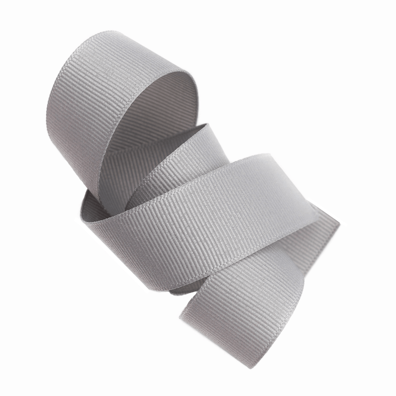 Silver Grosgrain Ribbon