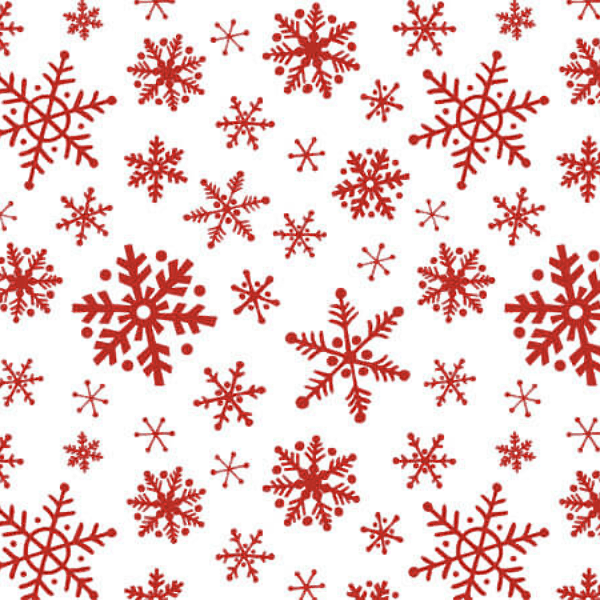 Spiraling Snowflakes Tissue Paper