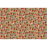 Cowboy Tissue Paper features a solid color tissue paper with vibrant cowboy boots and hats.