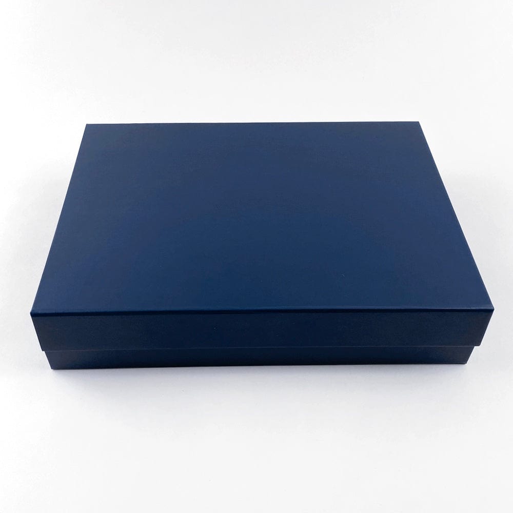 Sample - Navy Blue A4 Shallow Magnetic Gift Box